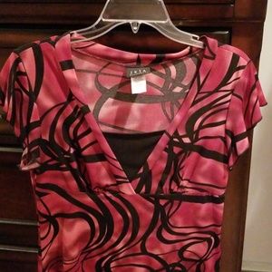 Black and red blouse